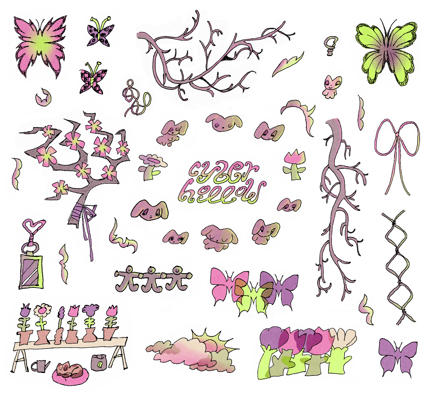 tattoo flash sheet